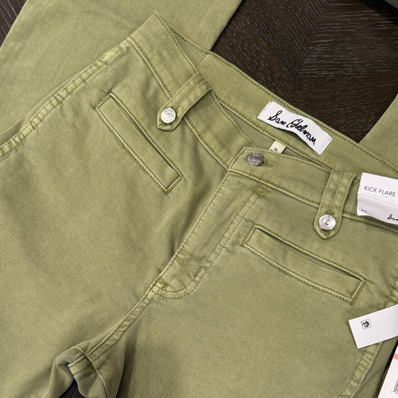 Sam Edelman Sage Green kick flare Jeans size 26 - Picture 3 of 16